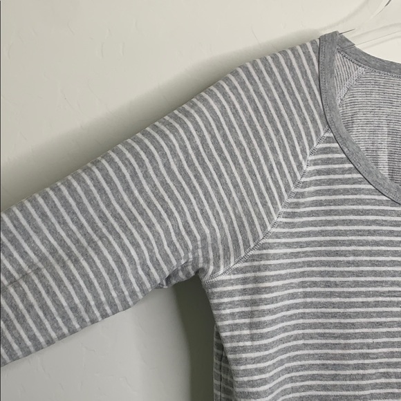 James Perse 3 grey and white sweatshirt top (gg) - Picture 4 of 5